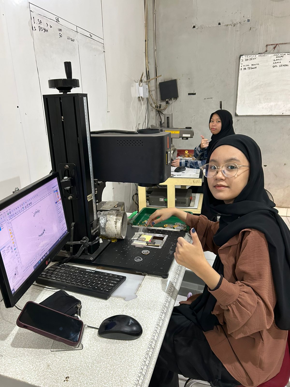 Hasil kerja laser precision